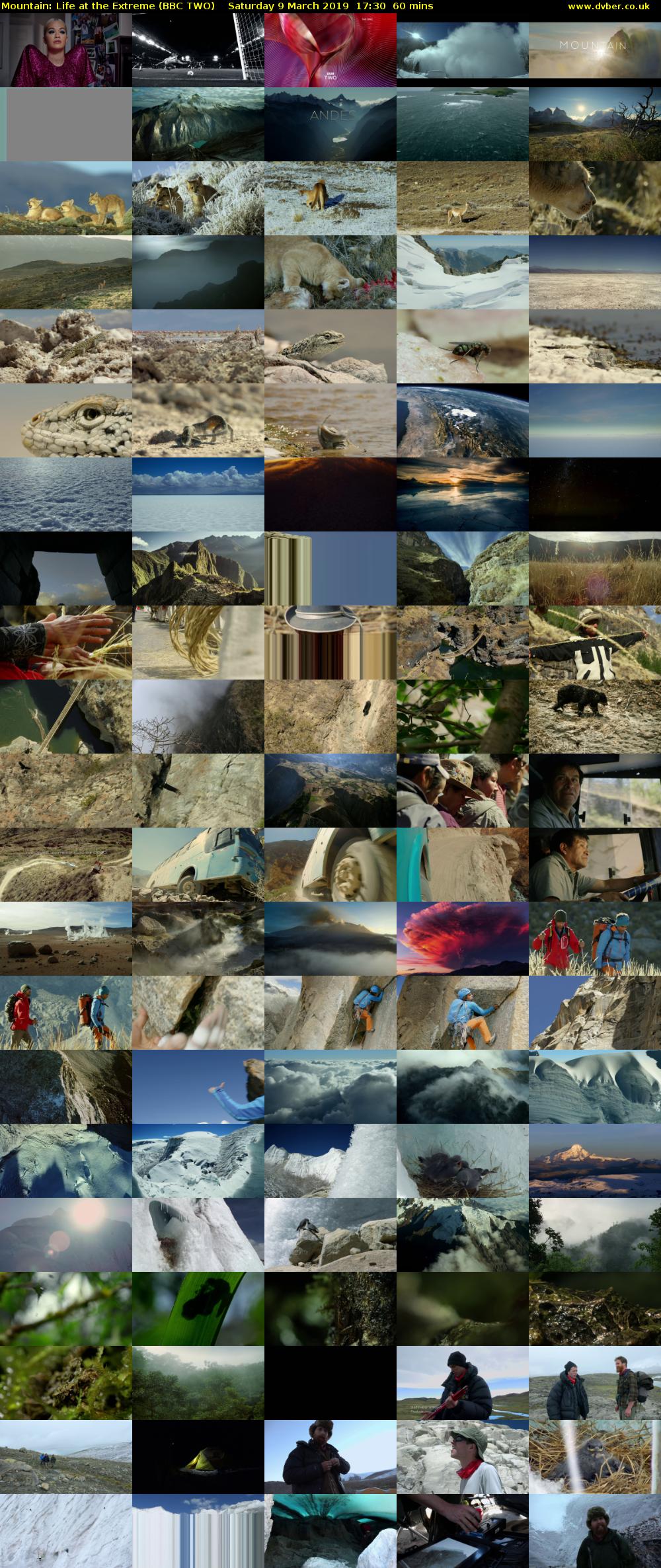 Mountain: Life at the Extreme (BBC TWO) Saturday 9 March 2019 17:30 - 18:30