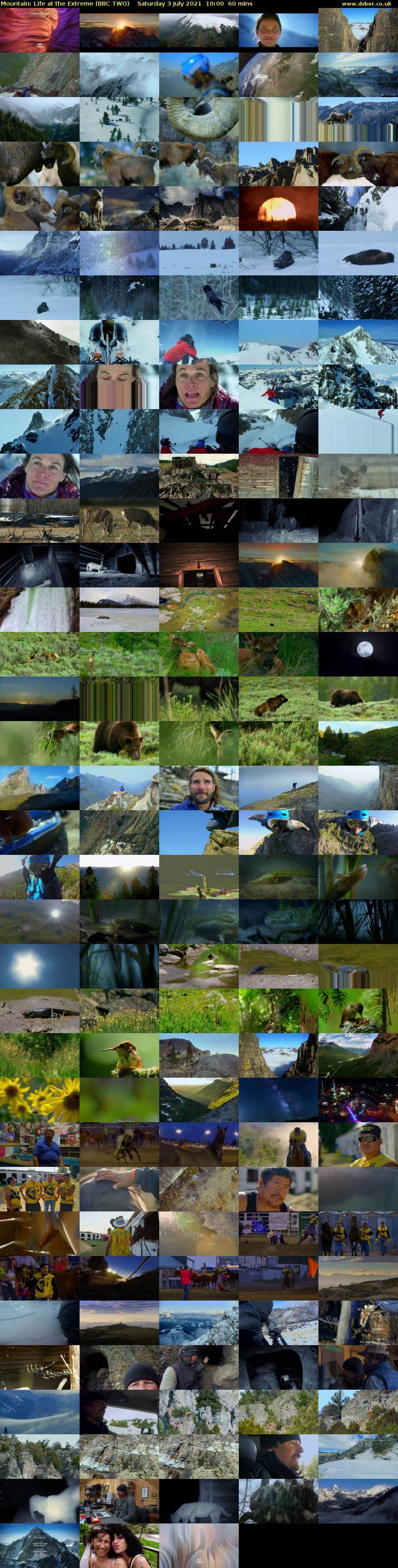 Mountain: Life at the Extreme (BBC TWO) Saturday 3 July 2021 10:00 - 11:00