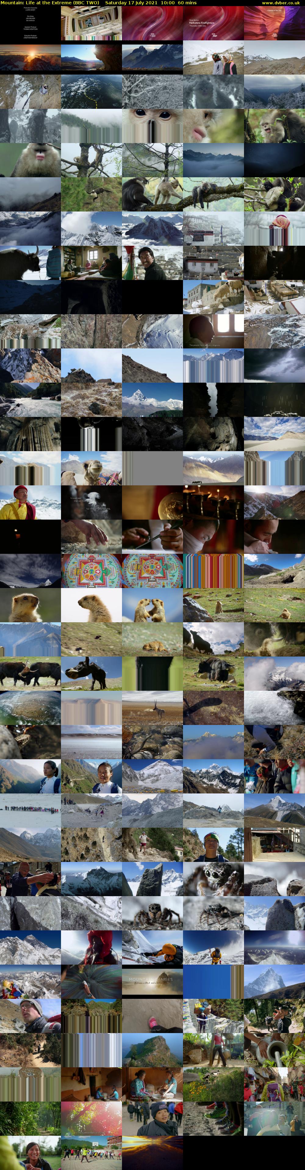 Mountain: Life at the Extreme (BBC TWO) Saturday 17 July 2021 10:00 - 11:00