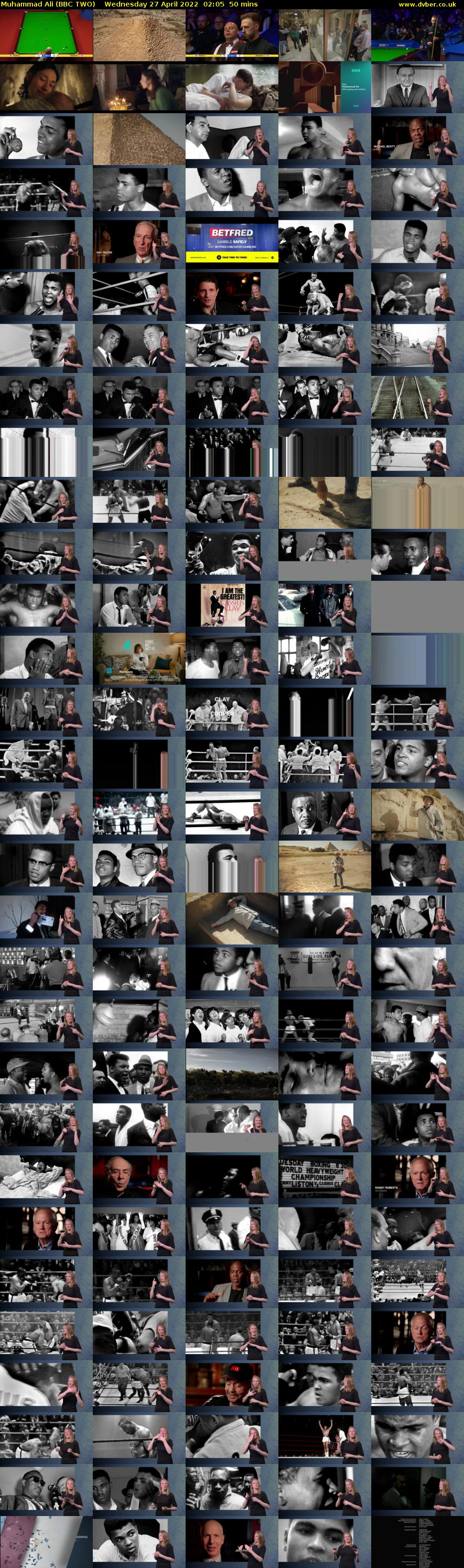 Muhammad Ali (BBC TWO) Wednesday 27 April 2022 02:05 - 02:55