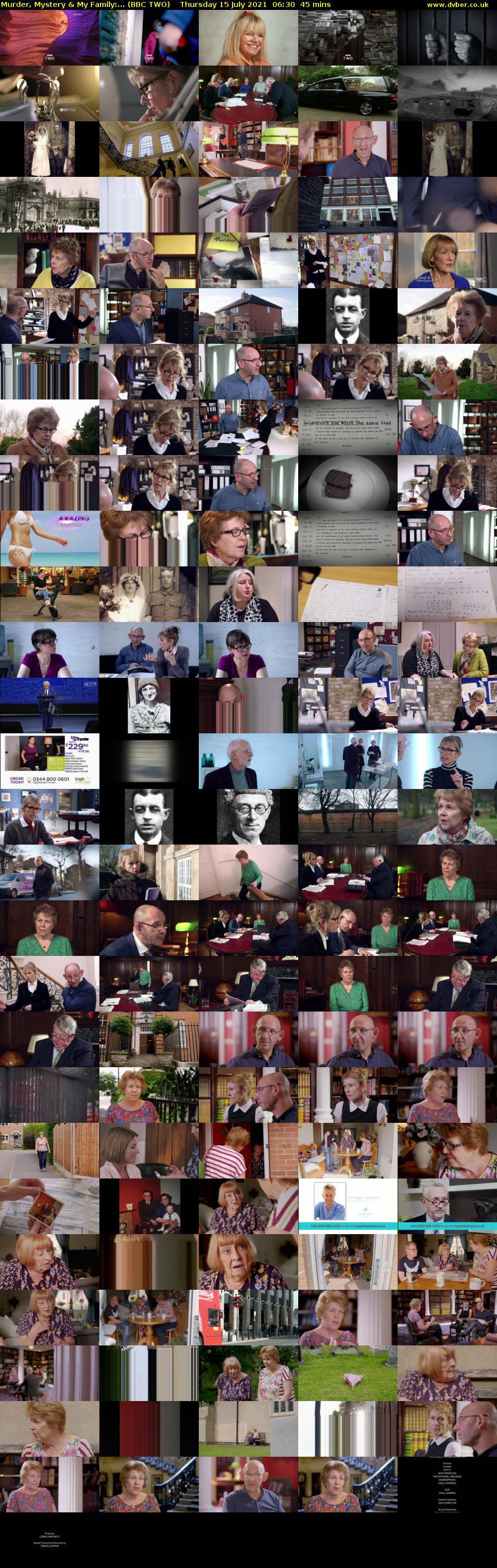 Murder, Mystery & My Family:... (BBC TWO) Thursday 15 July 2021 06:30 - 07:15