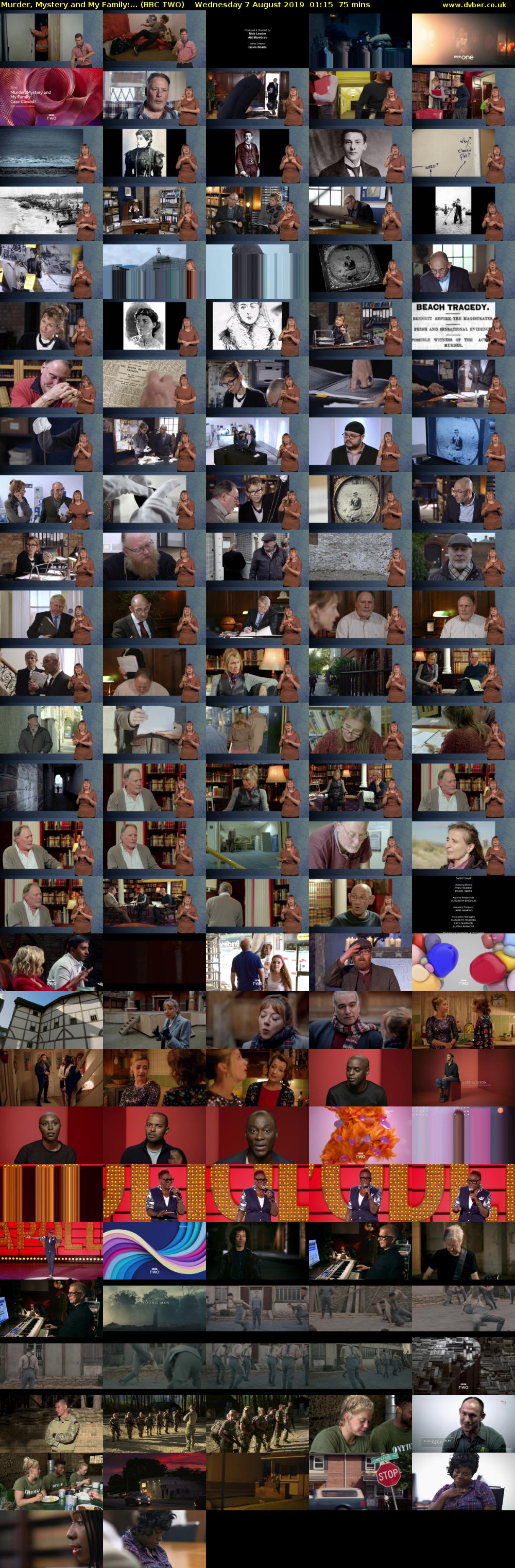 Murder, Mystery and My Family:... (BBC TWO) Wednesday 7 August 2019 01:15 - 02:30