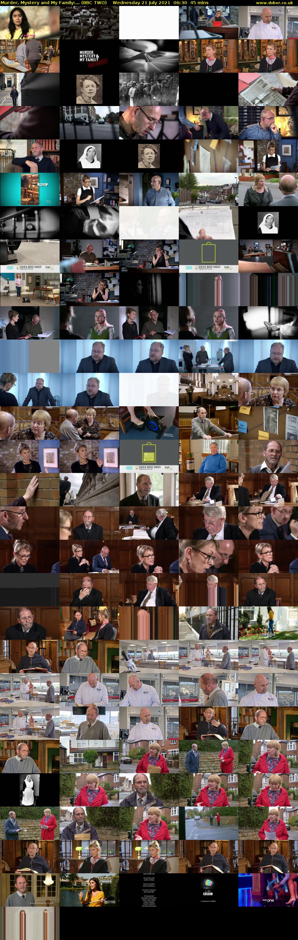 Murder, Mystery and My Family:... (BBC TWO) Wednesday 21 July 2021 06:30 - 07:15