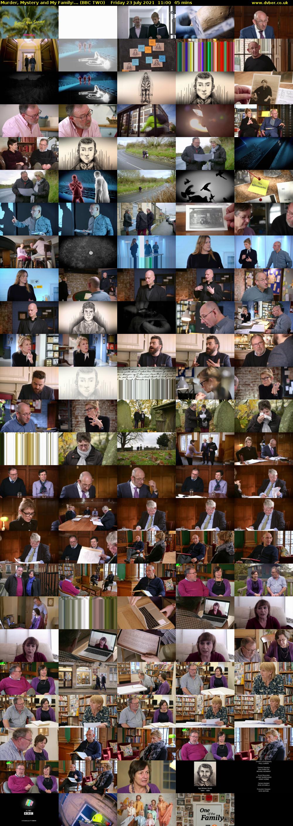Murder, Mystery and My Family:... (BBC TWO) Friday 23 July 2021 11:00 - 11:45