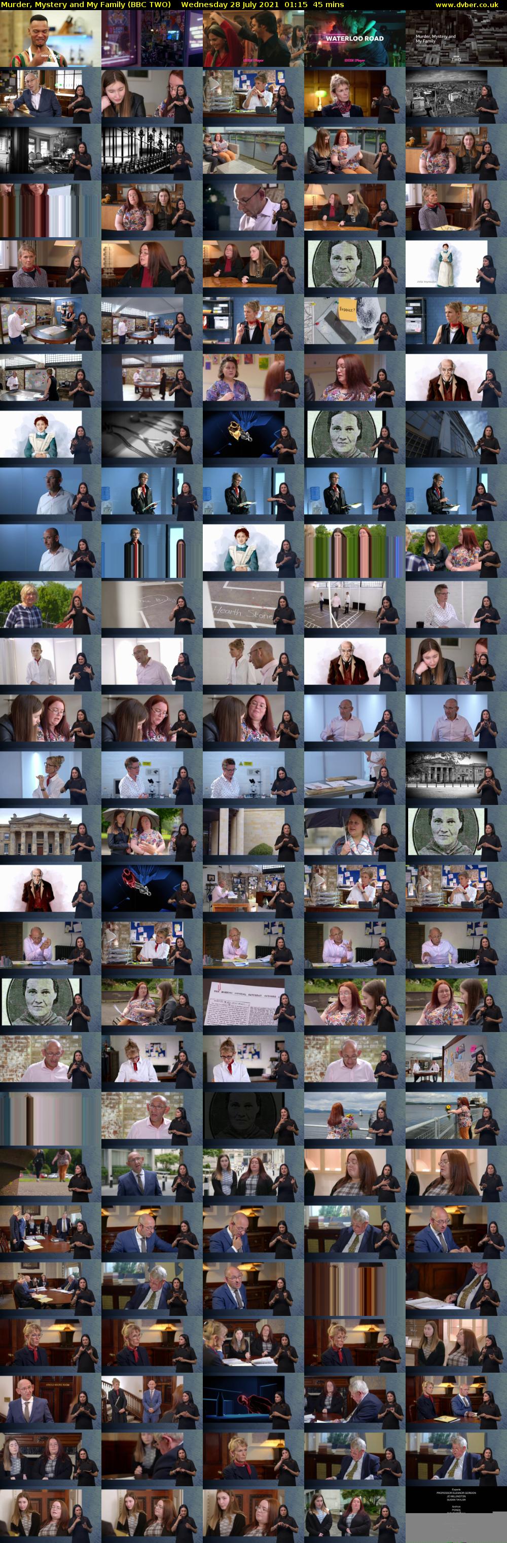 Murder, Mystery and My Family (BBC TWO) Wednesday 28 July 2021 01:15 - 02:00