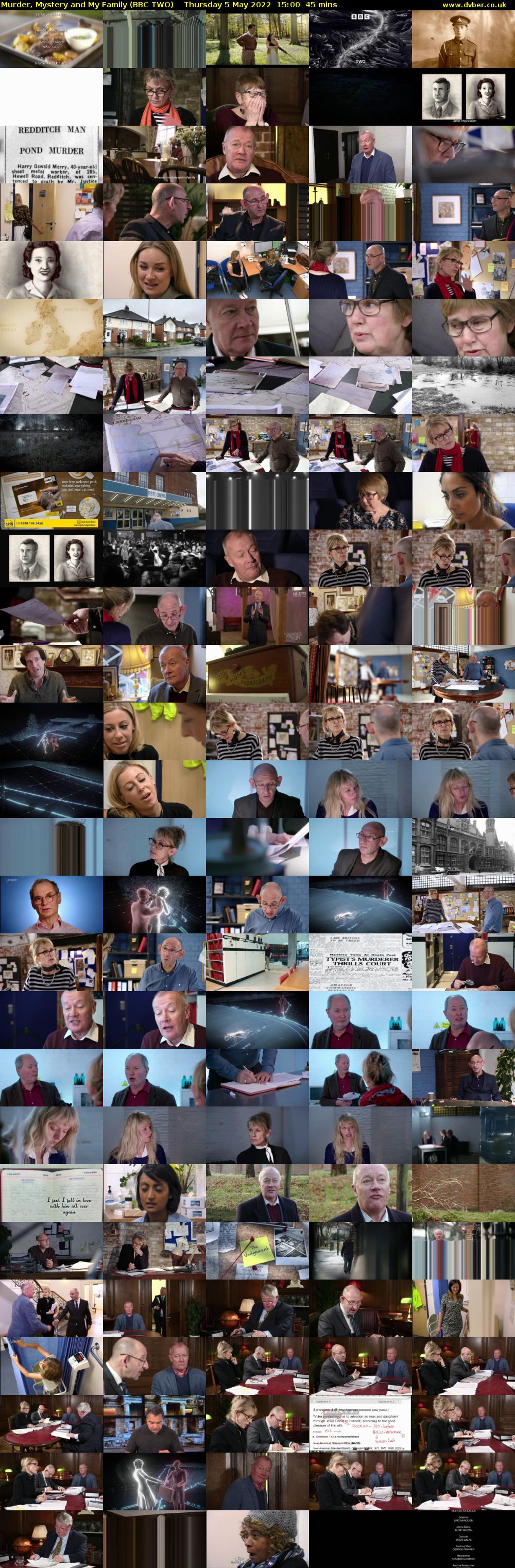 Murder, Mystery and My Family (BBC TWO) Thursday 5 May 2022 15:00 - 15:45