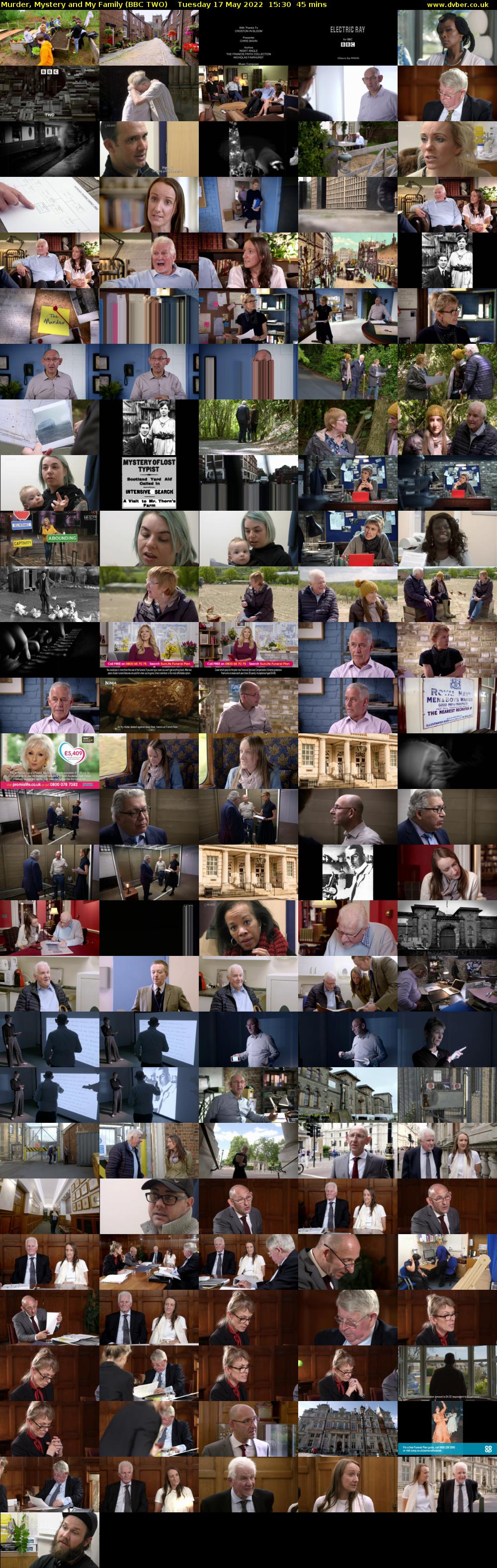 Murder, Mystery and My Family (BBC TWO) Tuesday 17 May 2022 15:30 - 16:15