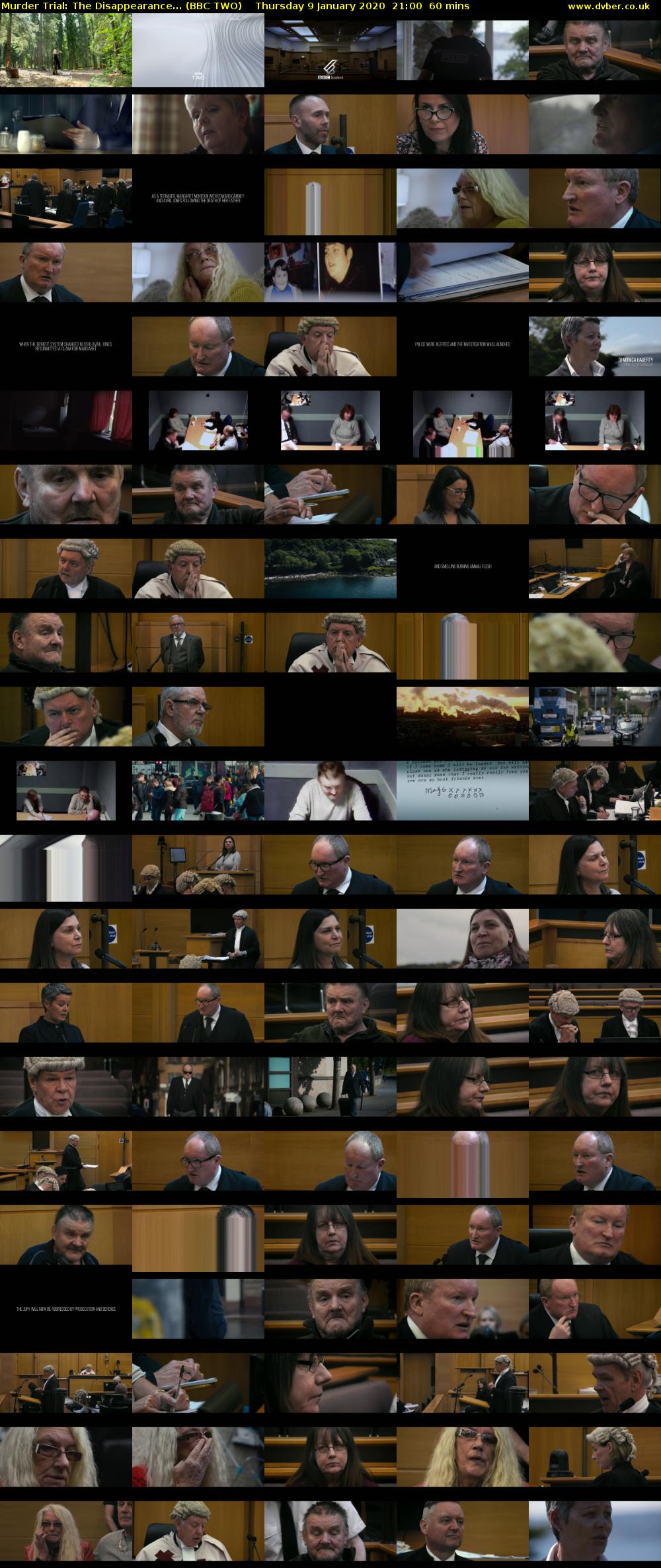 Murder Trial: The Disappearance... (BBC TWO) Thursday 9 January 2020 21:00 - 22:00