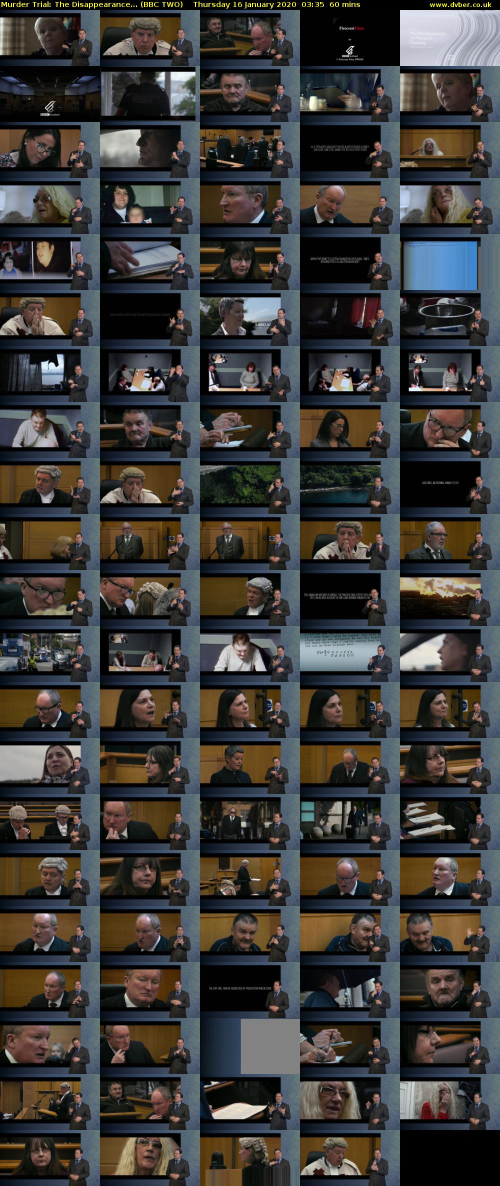 Murder Trial: The Disappearance... (BBC TWO) Thursday 16 January 2020 03:35 - 04:35