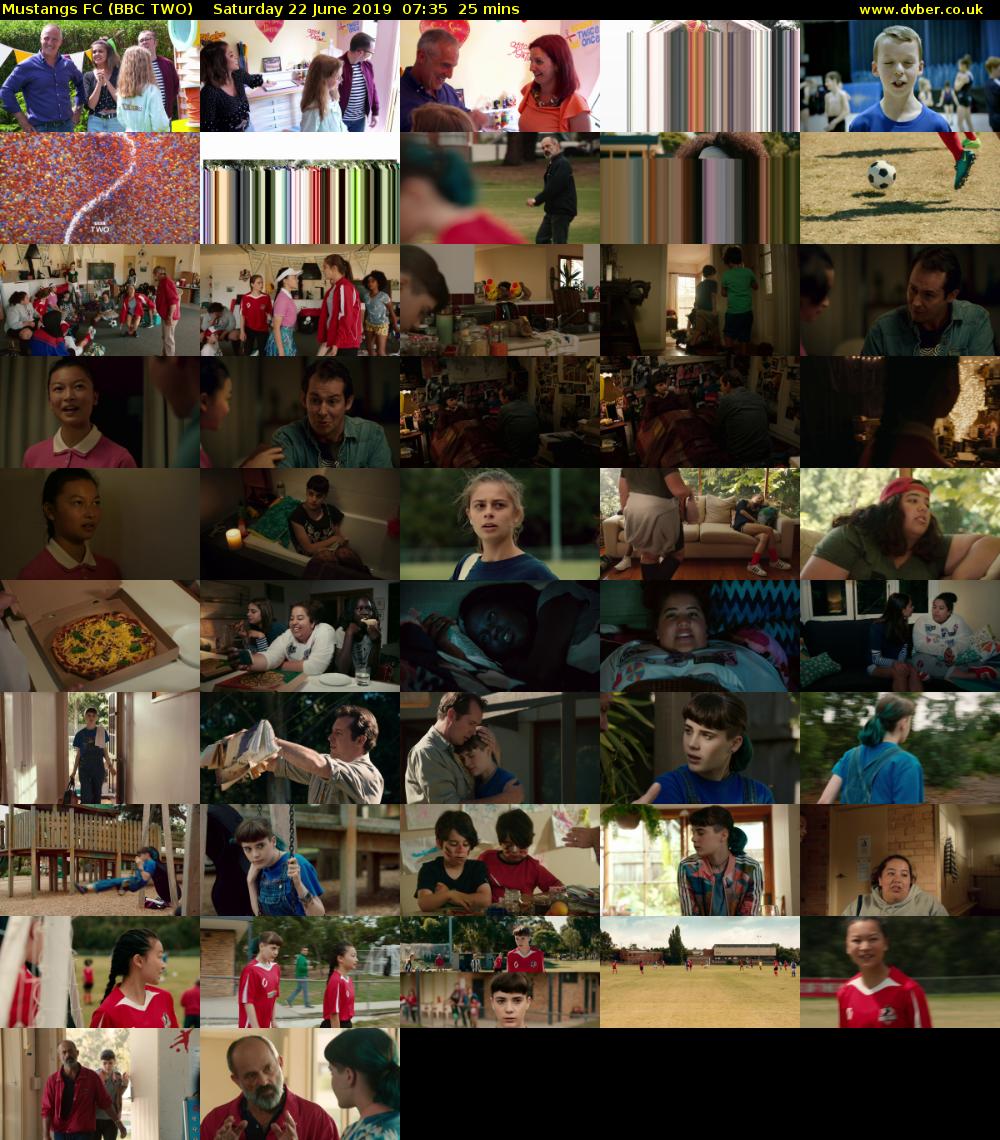 Mustangs FC (BBC TWO) Saturday 22 June 2019 07:35 - 08:00