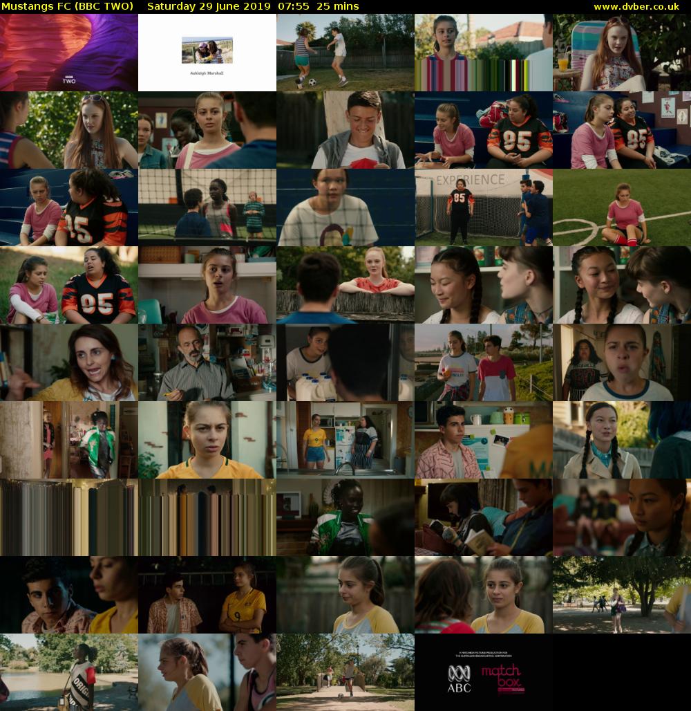 Mustangs FC (BBC TWO) Saturday 29 June 2019 07:55 - 08:20