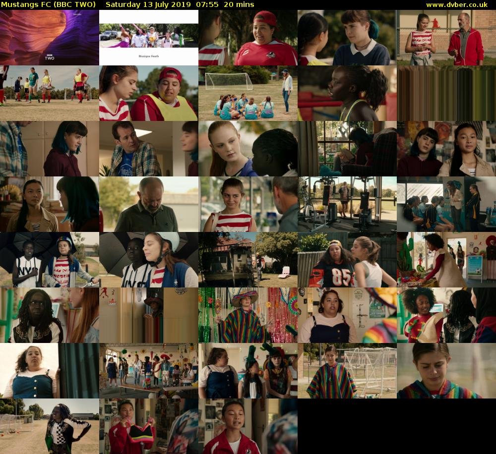 Mustangs FC (BBC TWO) Saturday 13 July 2019 07:55 - 08:15