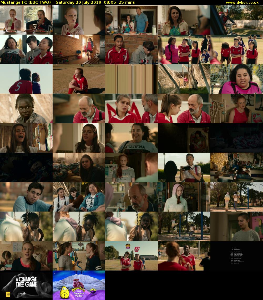 Mustangs FC (BBC TWO) Saturday 20 July 2019 08:05 - 08:30