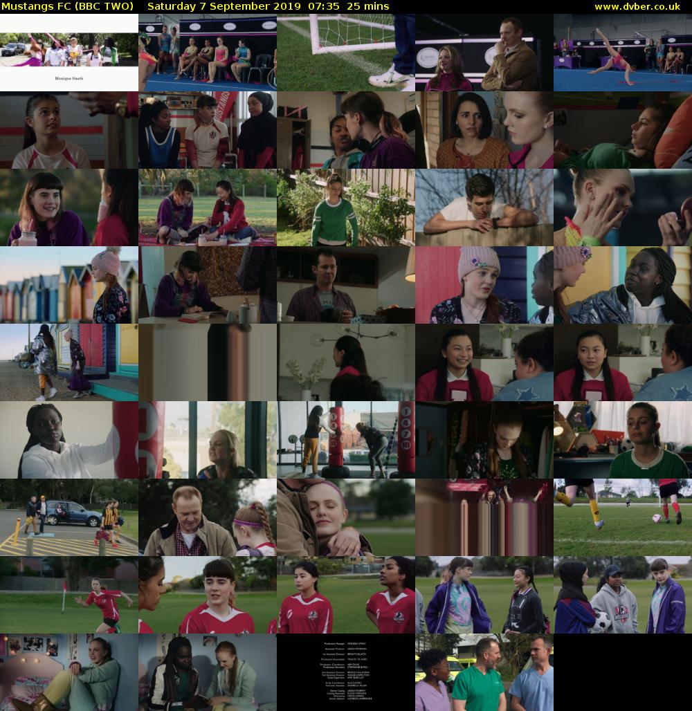 Mustangs FC (BBC TWO) Saturday 7 September 2019 07:35 - 08:00
