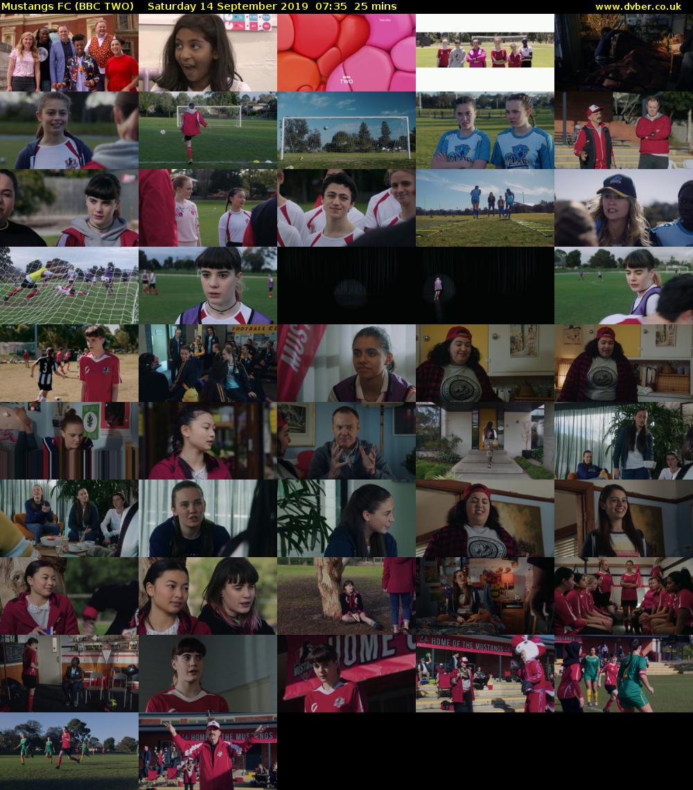 Mustangs FC (BBC TWO) Saturday 14 September 2019 07:35 - 08:00