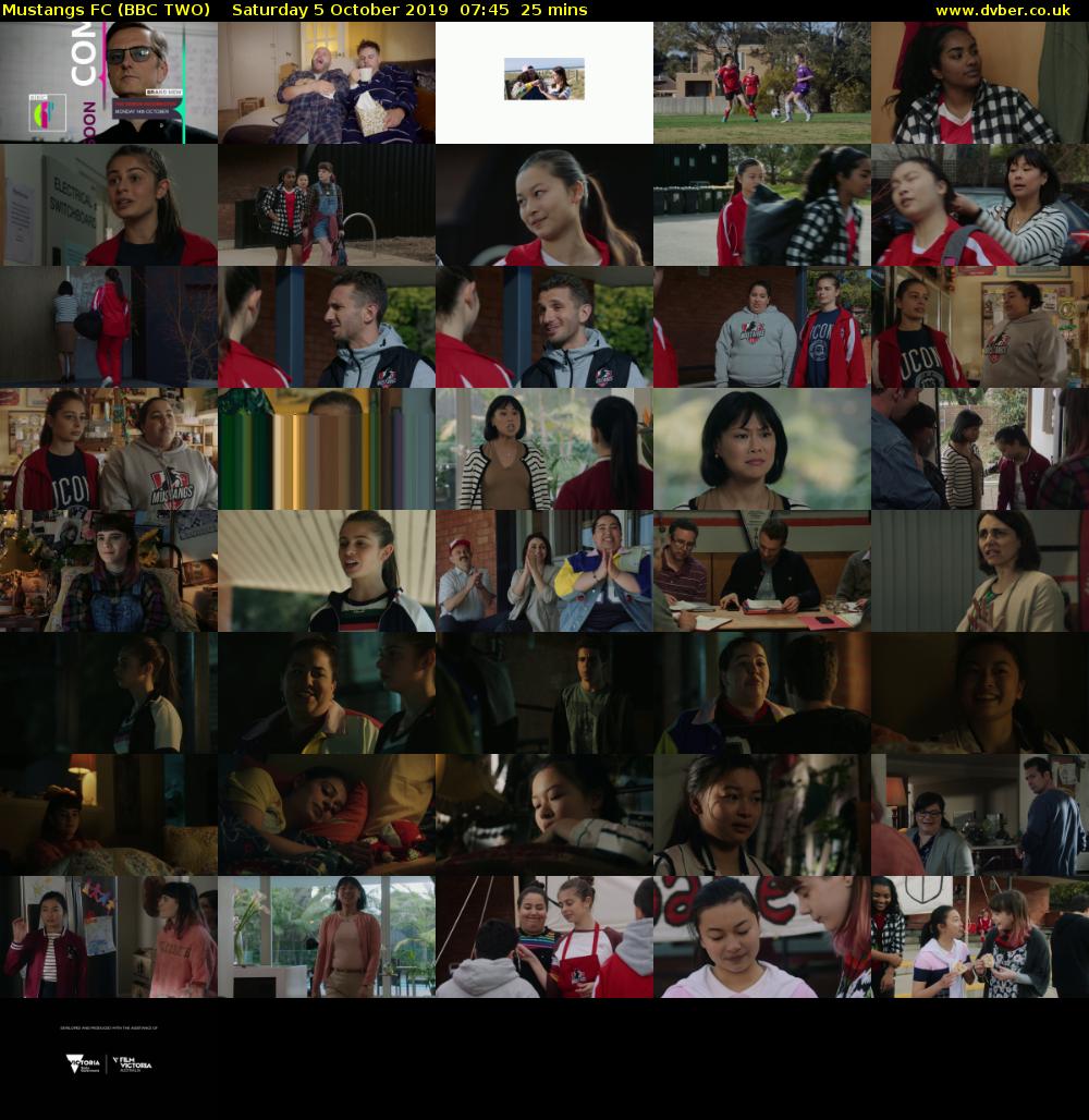 Mustangs FC (BBC TWO) Saturday 5 October 2019 07:45 - 08:10