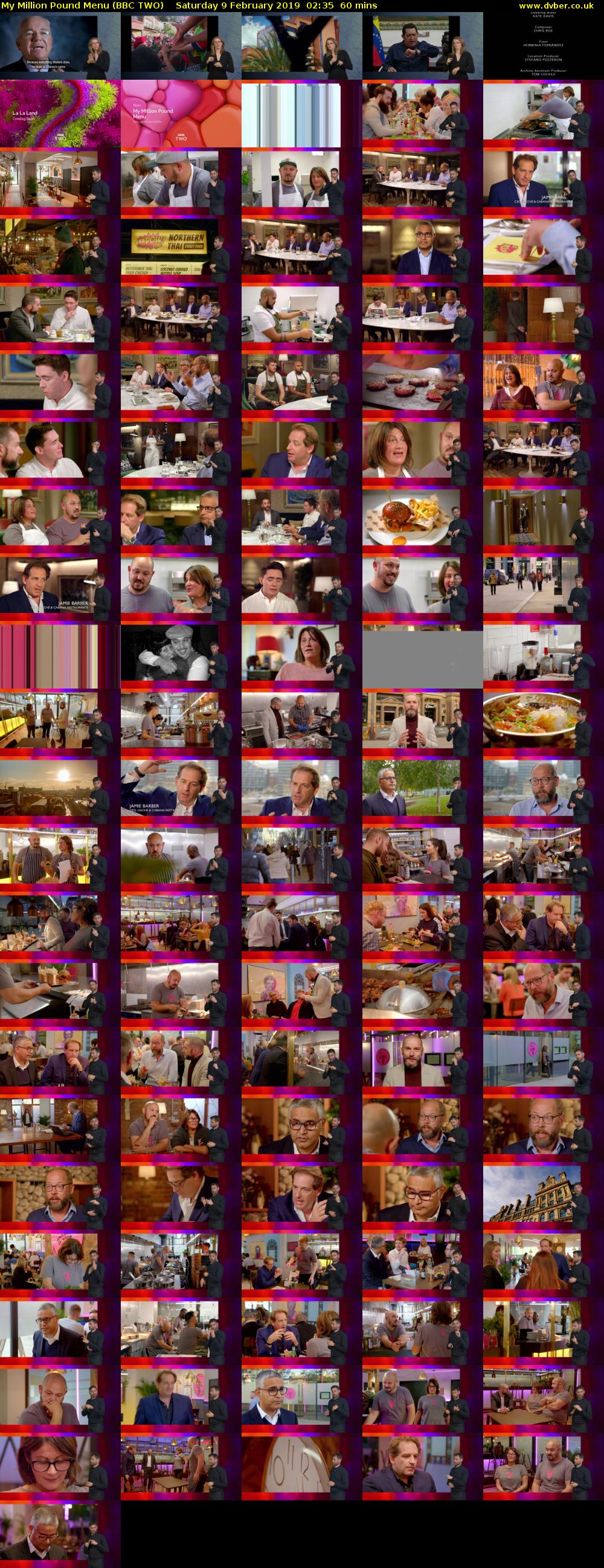 My Million Pound Menu (BBC TWO) Saturday 9 February 2019 02:35 - 03:35