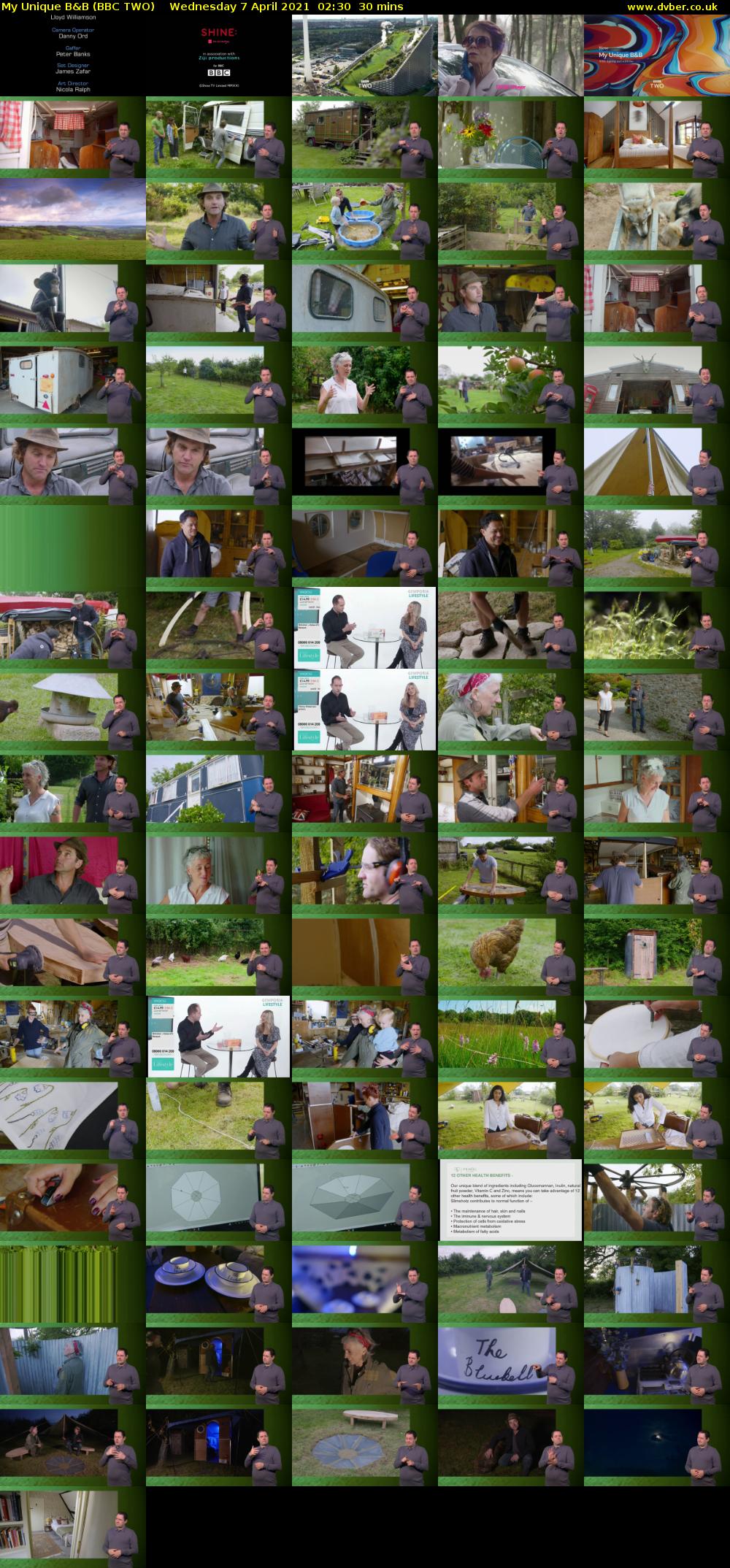 My Unique B&B (BBC TWO) Wednesday 7 April 2021 02:30 - 03:00