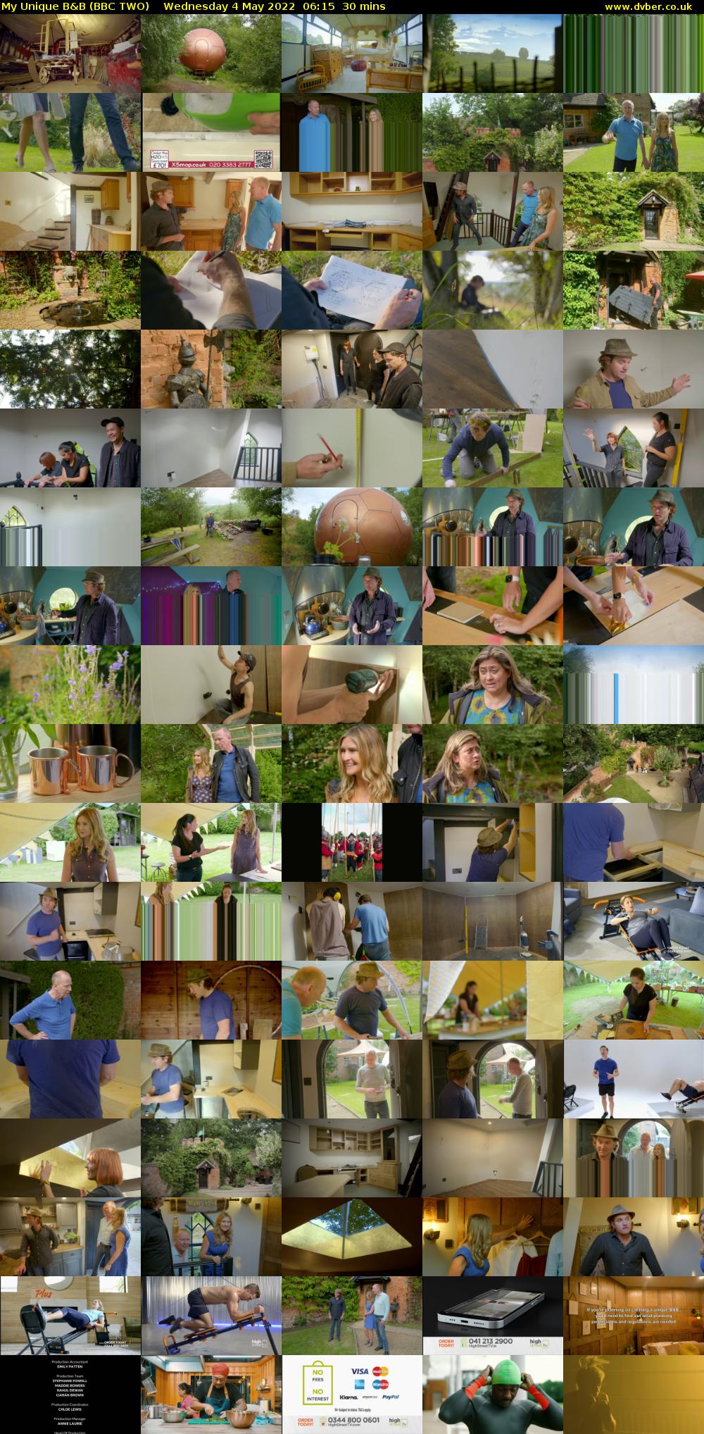 My Unique B&B (BBC TWO) Wednesday 4 May 2022 06:15 - 06:45