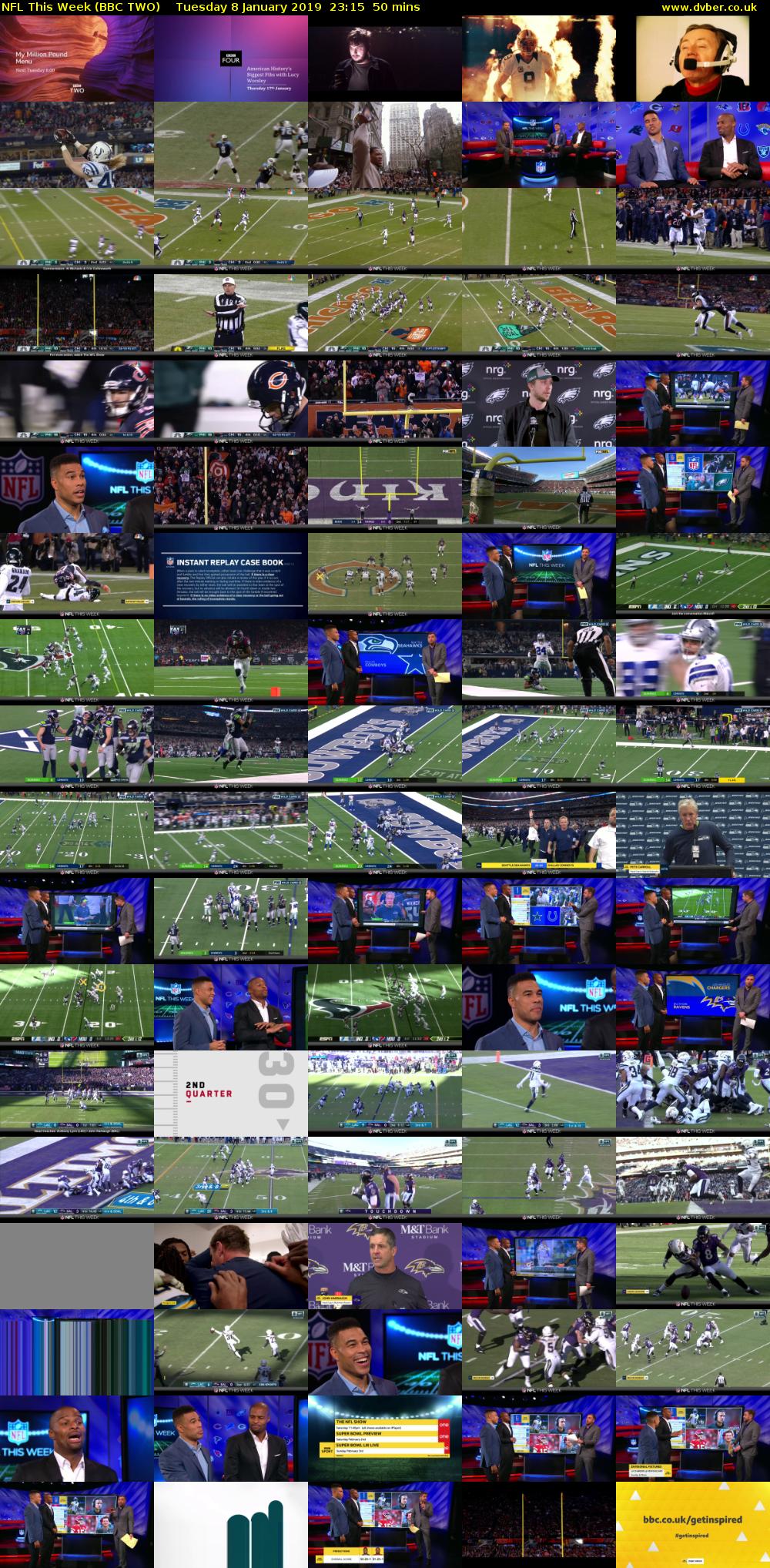 NFL This Week (BBC TWO) Tuesday 8 January 2019 23:15 - 00:05
