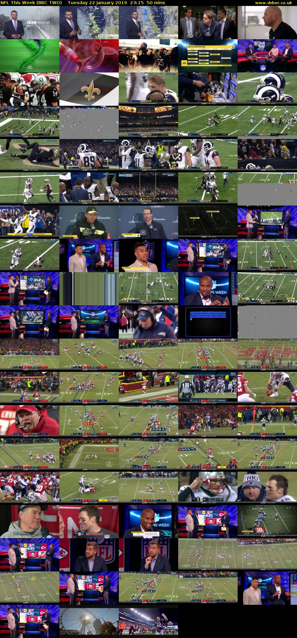 NFL This Week (BBC TWO) Tuesday 22 January 2019 23:15 - 00:05