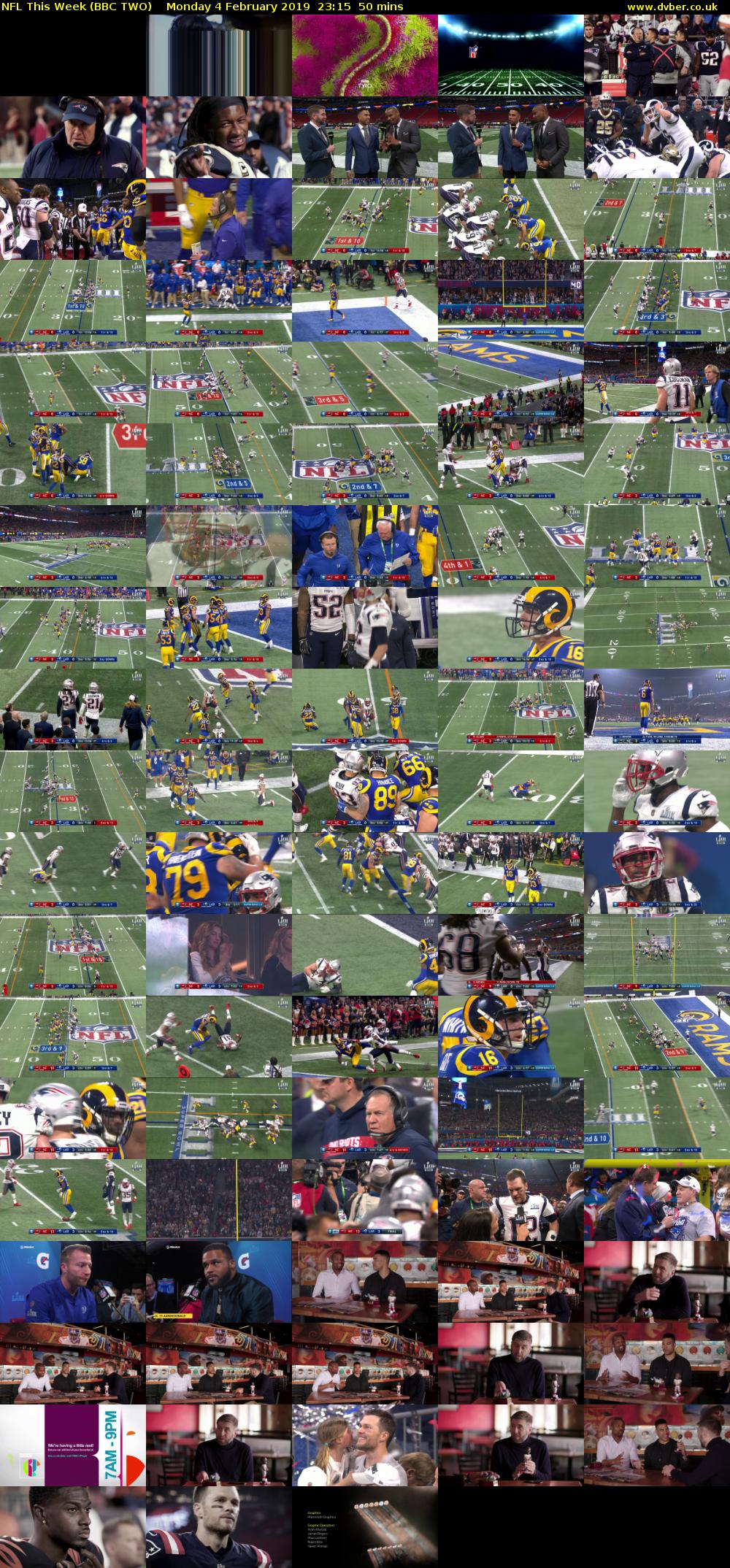 NFL This Week (BBC TWO) Monday 4 February 2019 23:15 - 00:05