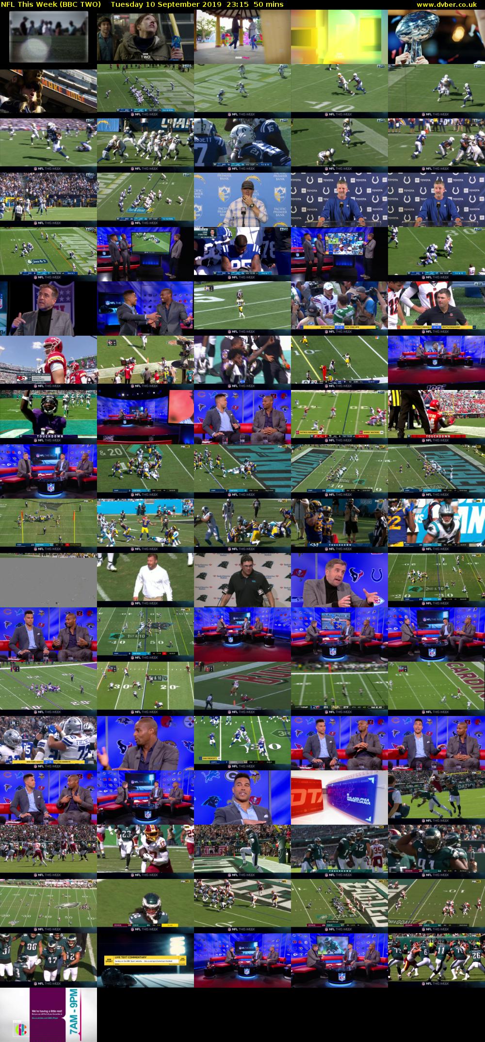 NFL This Week (BBC TWO) Tuesday 10 September 2019 23:15 - 00:05