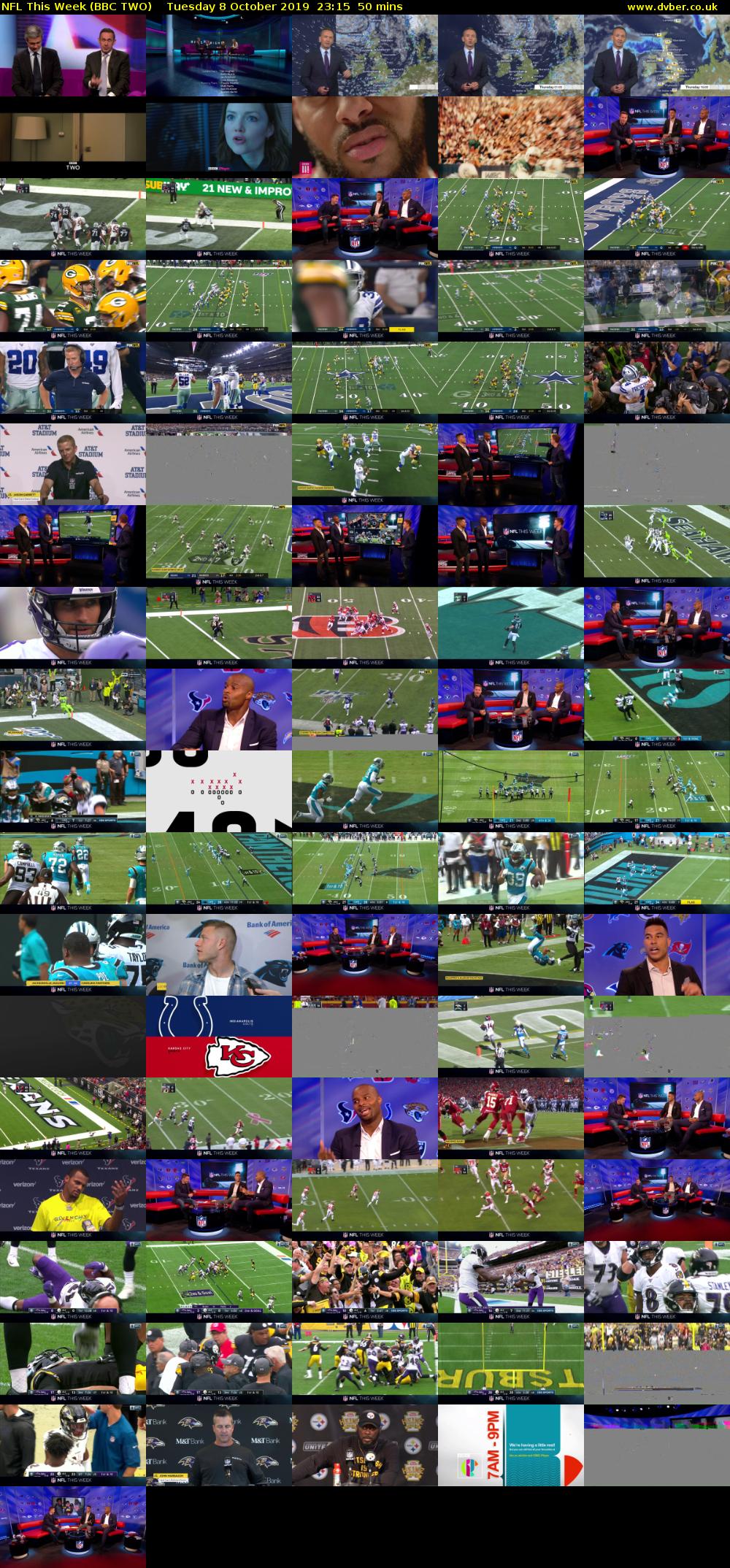 NFL This Week (BBC TWO) Tuesday 8 October 2019 23:15 - 00:05