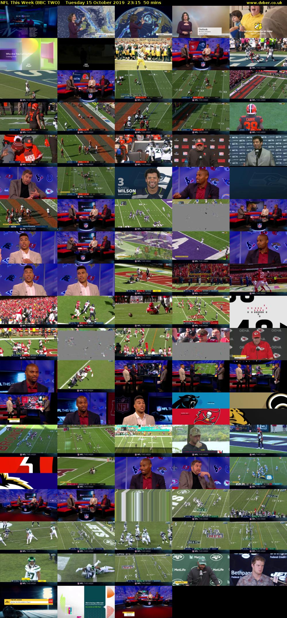 NFL This Week (BBC TWO) Tuesday 15 October 2019 23:15 - 00:05