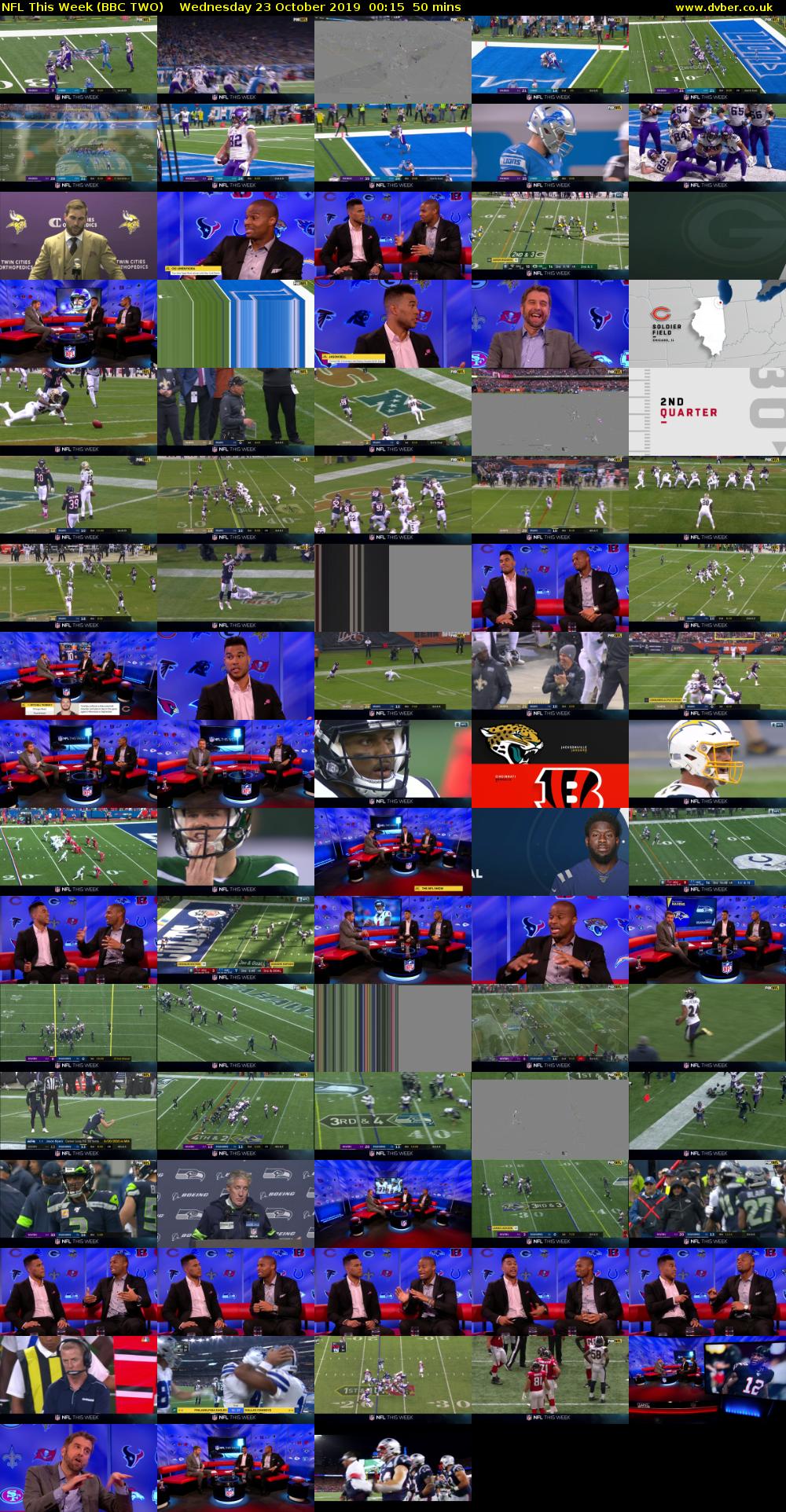 NFL This Week (BBC TWO) Wednesday 23 October 2019 00:15 - 01:05