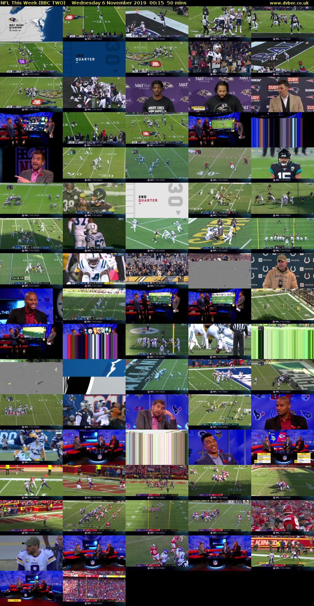 NFL This Week (BBC TWO) Wednesday 6 November 2019 00:15 - 01:05
