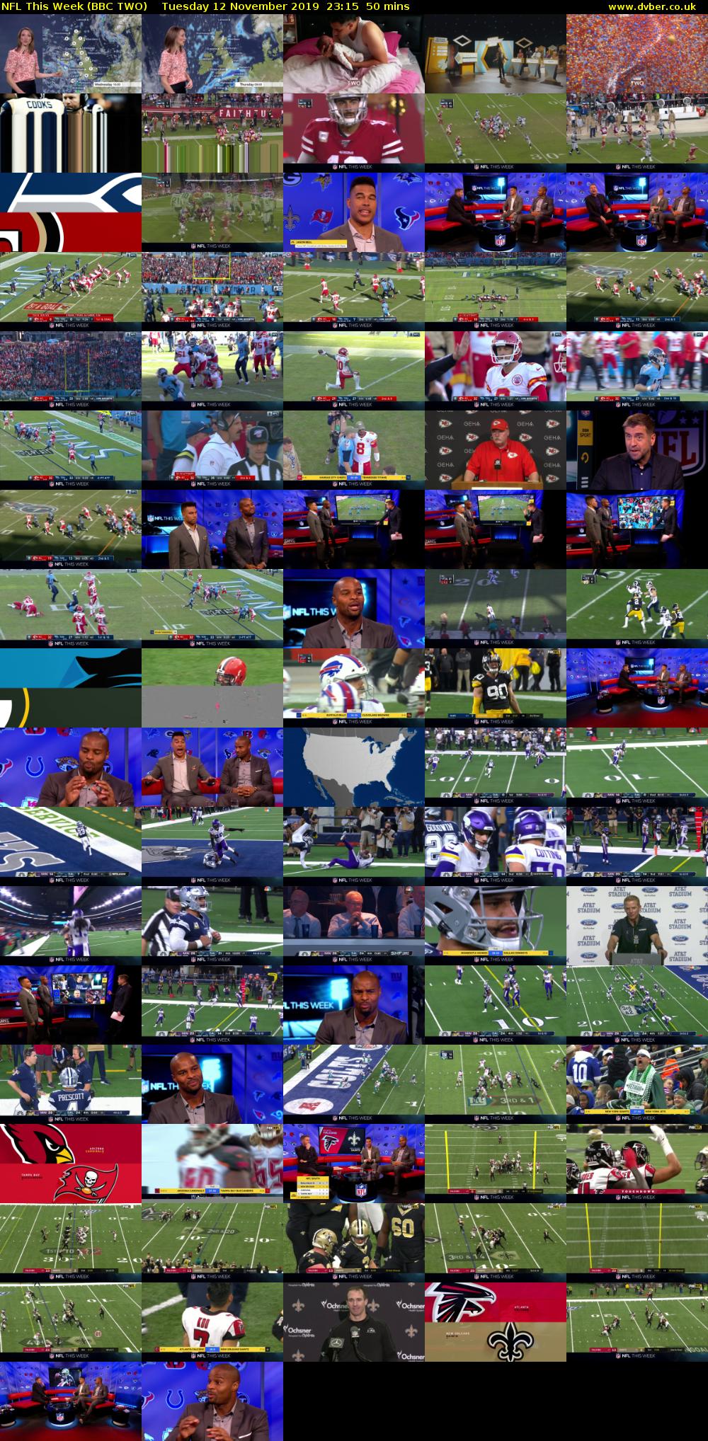NFL This Week (BBC TWO) Tuesday 12 November 2019 23:15 - 00:05