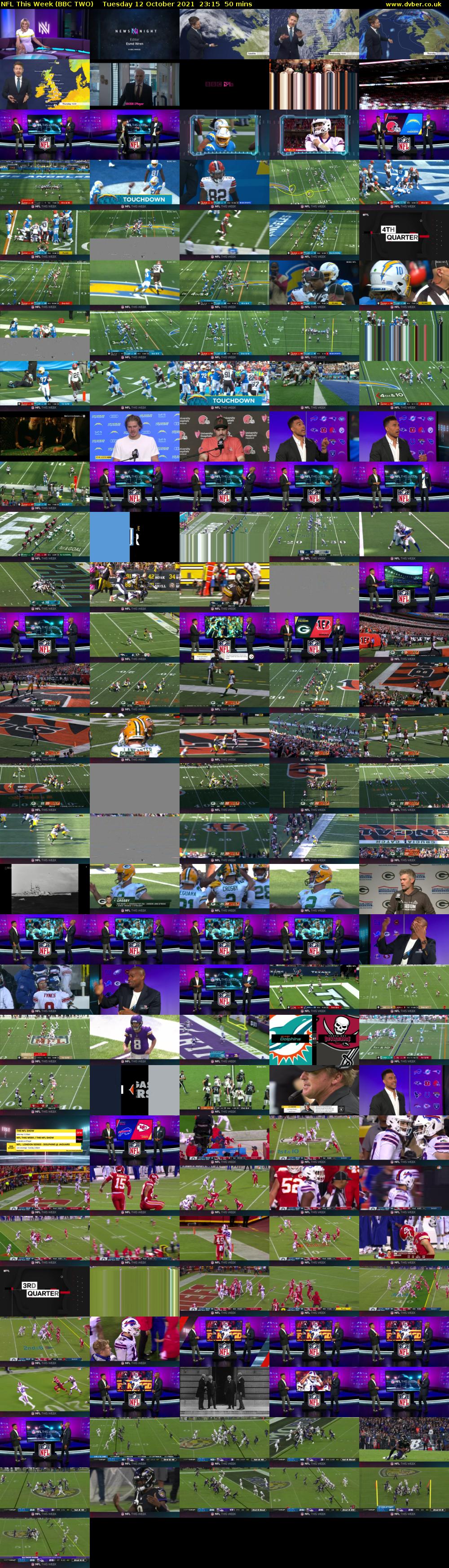 NFL This Week (BBC TWO) Tuesday 12 October 2021 23:15 - 00:05