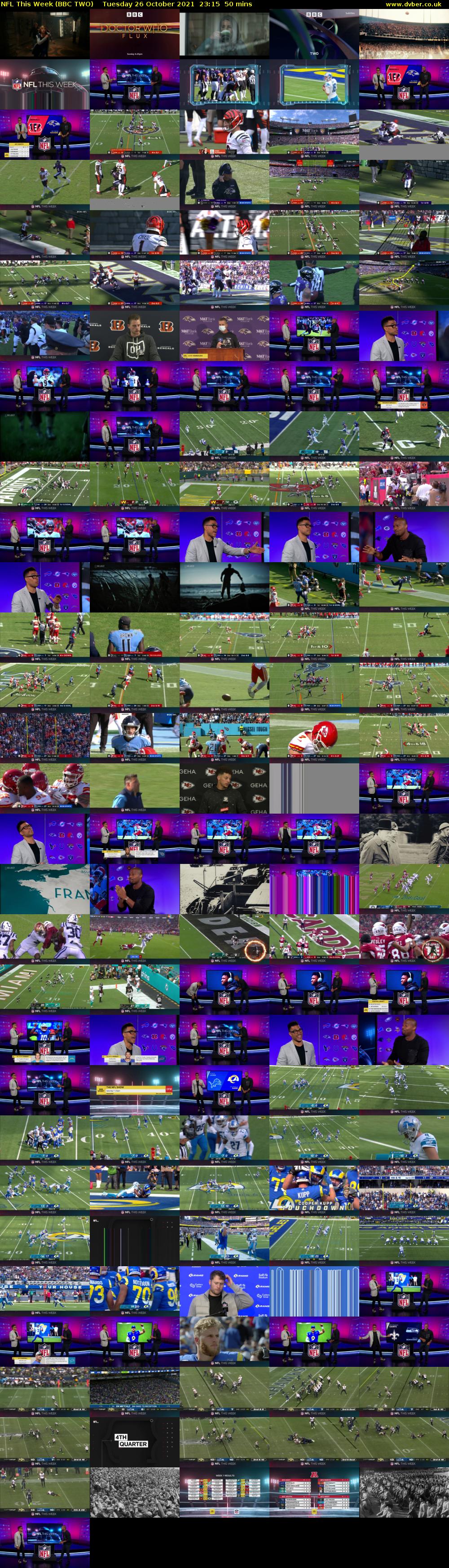NFL This Week (BBC TWO) Tuesday 26 October 2021 23:15 - 00:05