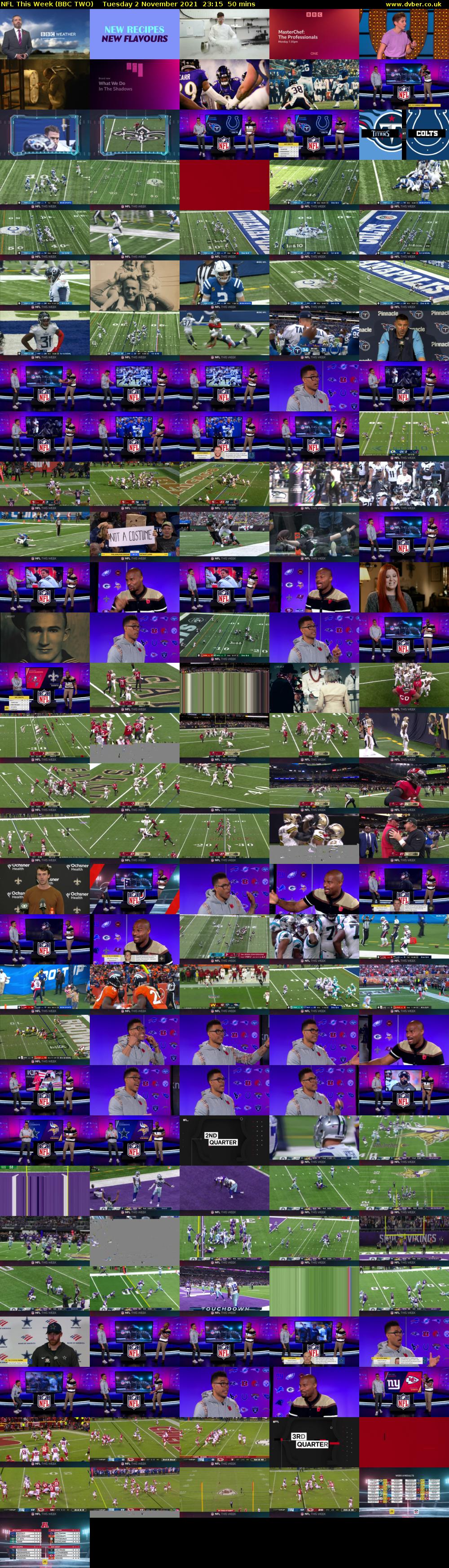 NFL This Week (BBC TWO) Tuesday 2 November 2021 23:15 - 00:05