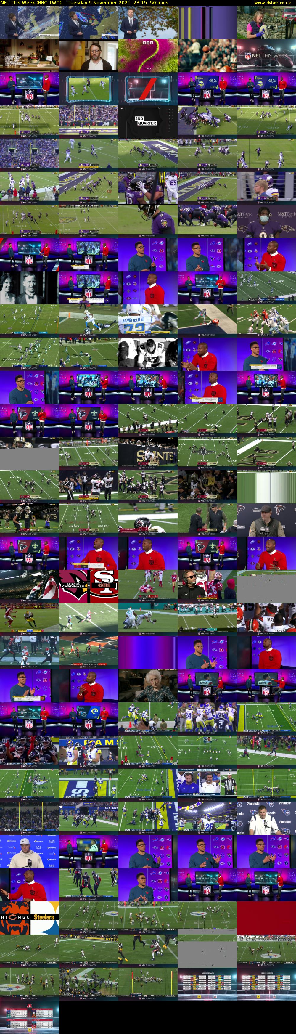 NFL This Week (BBC TWO) Tuesday 9 November 2021 23:15 - 00:05