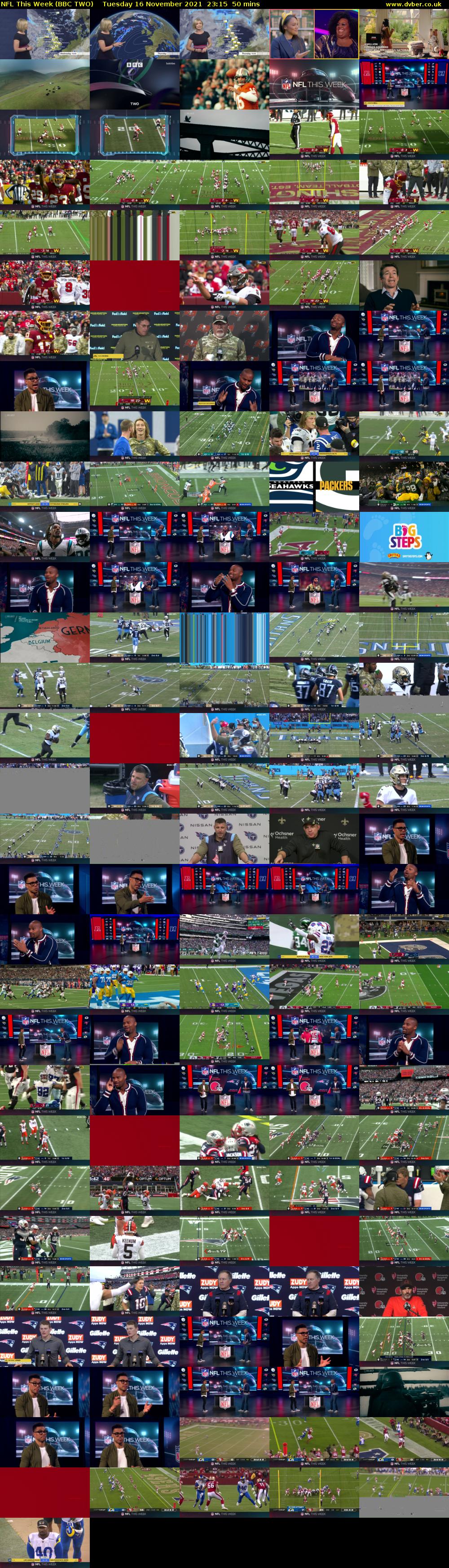 NFL This Week (BBC TWO) Tuesday 16 November 2021 23:15 - 00:05