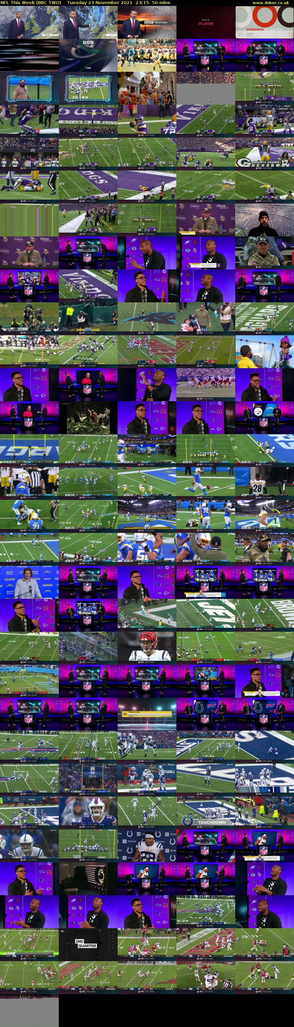 NFL This Week (BBC TWO) Tuesday 23 November 2021 23:15 - 00:05