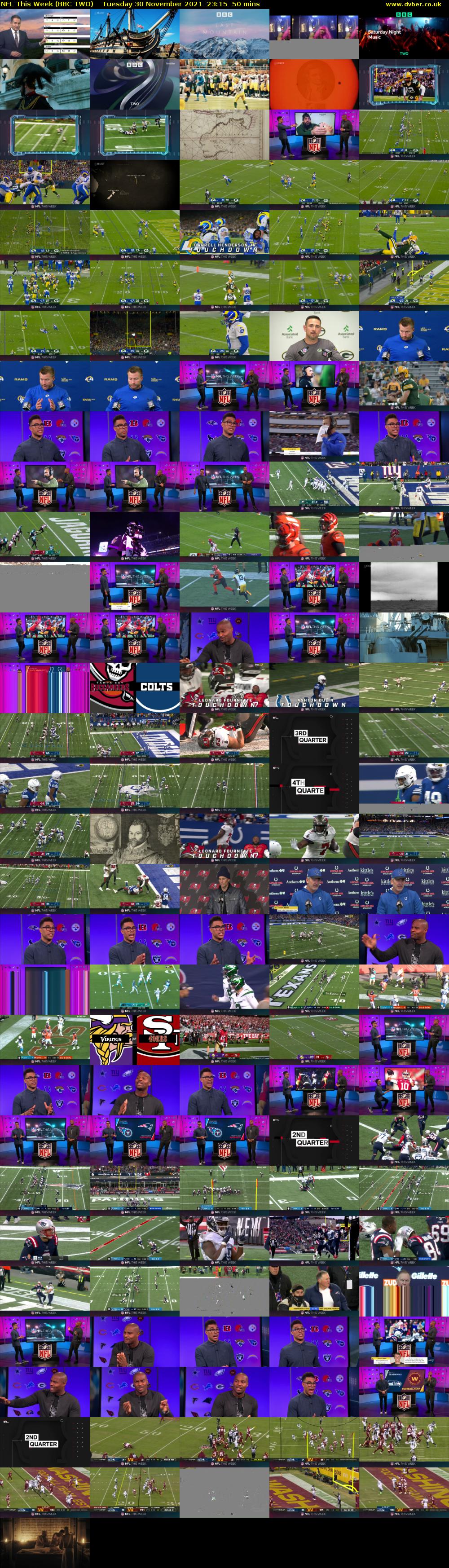 NFL This Week (BBC TWO) Tuesday 30 November 2021 23:15 - 00:05