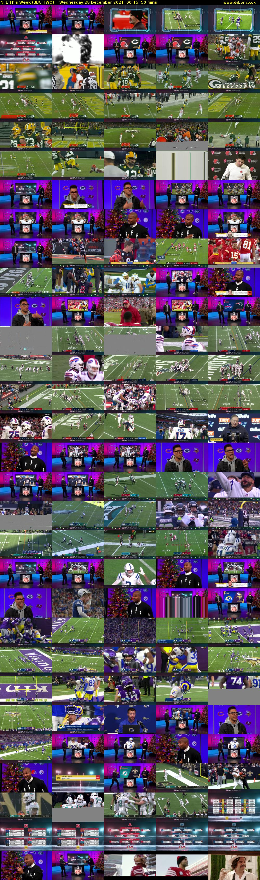 NFL This Week (BBC TWO) Wednesday 29 December 2021 00:15 - 01:05