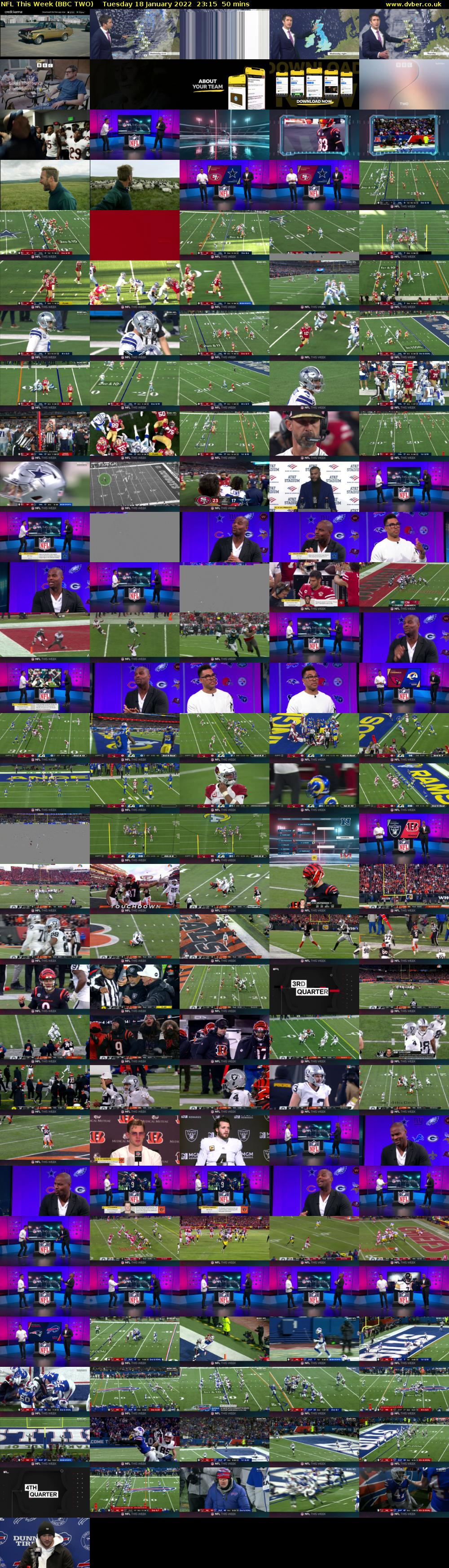 NFL This Week (BBC TWO) Tuesday 18 January 2022 23:15 - 00:05