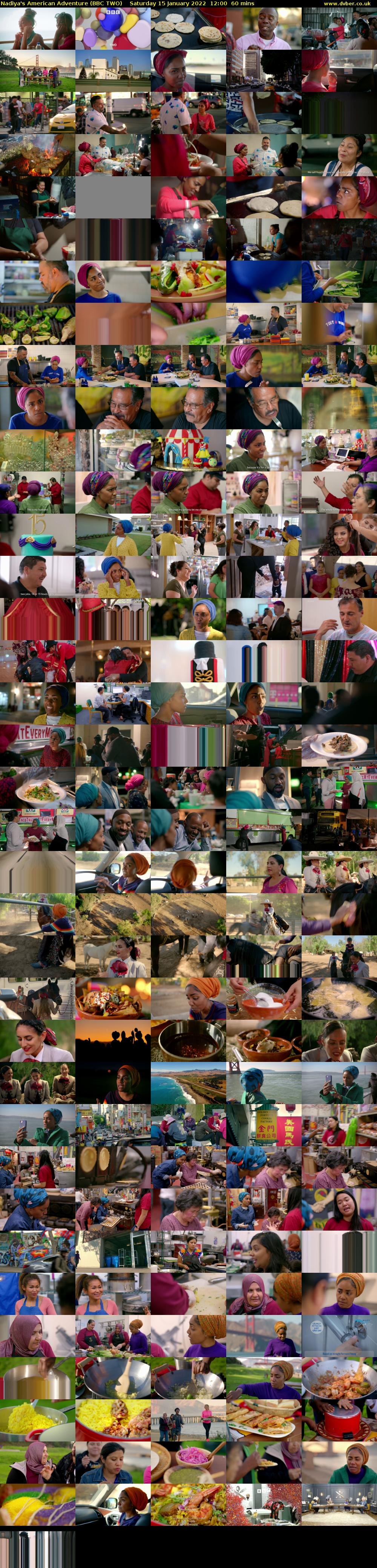 Nadiya's American Adventure (BBC TWO) Saturday 15 January 2022 12:00 - 13:00