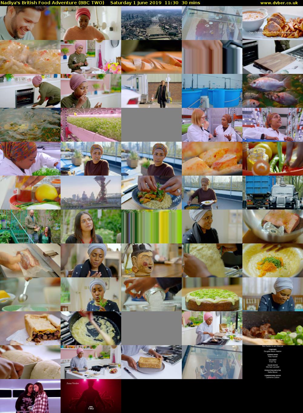Nadiya's British Food Adventure (BBC TWO) Saturday 1 June 2019 11:30 - 12:00