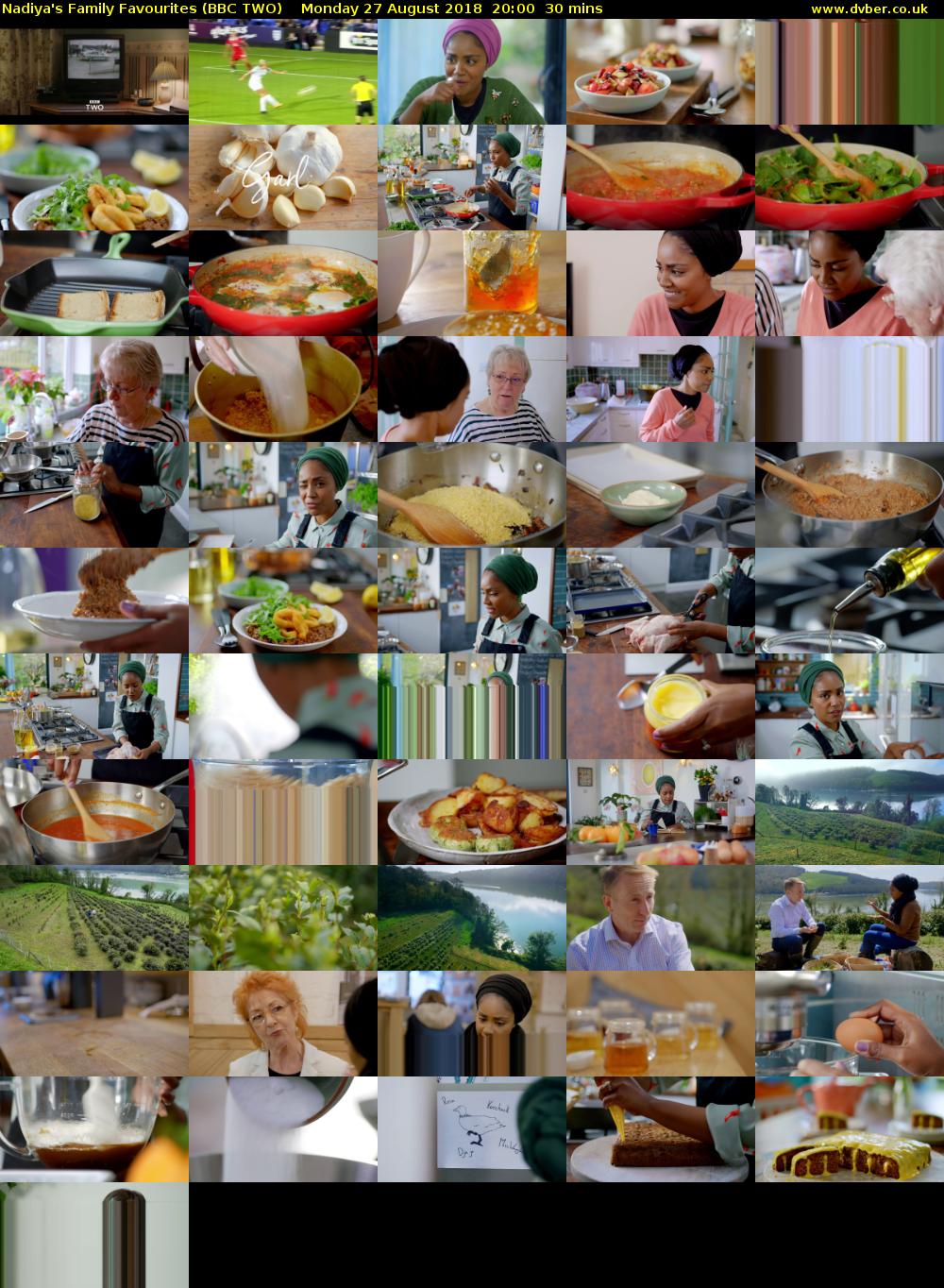 Nadiya's Family Favourites (BBC TWO) Monday 27 August 2018 20:00 - 20:30