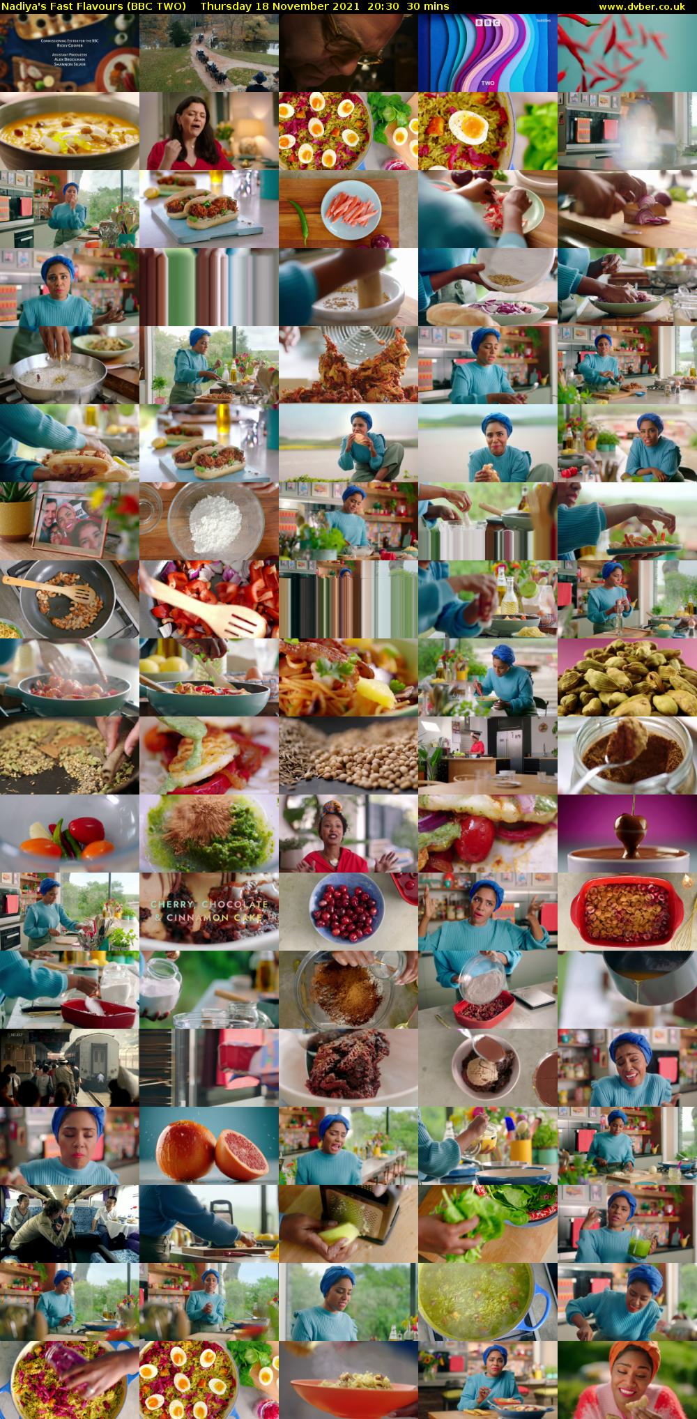 Nadiya's Fast Flavours (BBC TWO) Thursday 18 November 2021 20:30 - 21:00