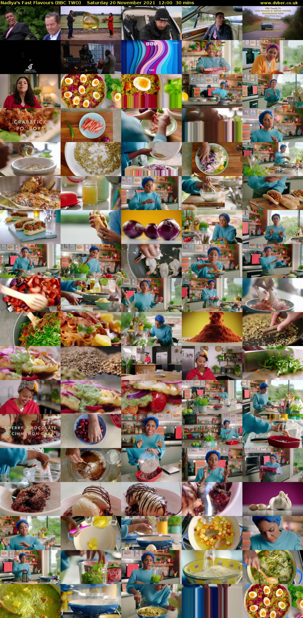 Nadiya's Fast Flavours (BBC TWO) Saturday 20 November 2021 12:00 - 12:30