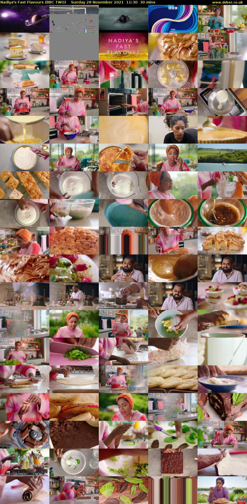 Nadiya's Fast Flavours (BBC TWO) Sunday 28 November 2021 11:30 - 12:00