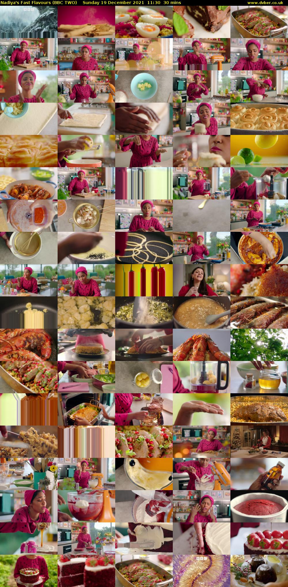 Nadiya's Fast Flavours (BBC TWO) Sunday 19 December 2021 11:30 - 12:00