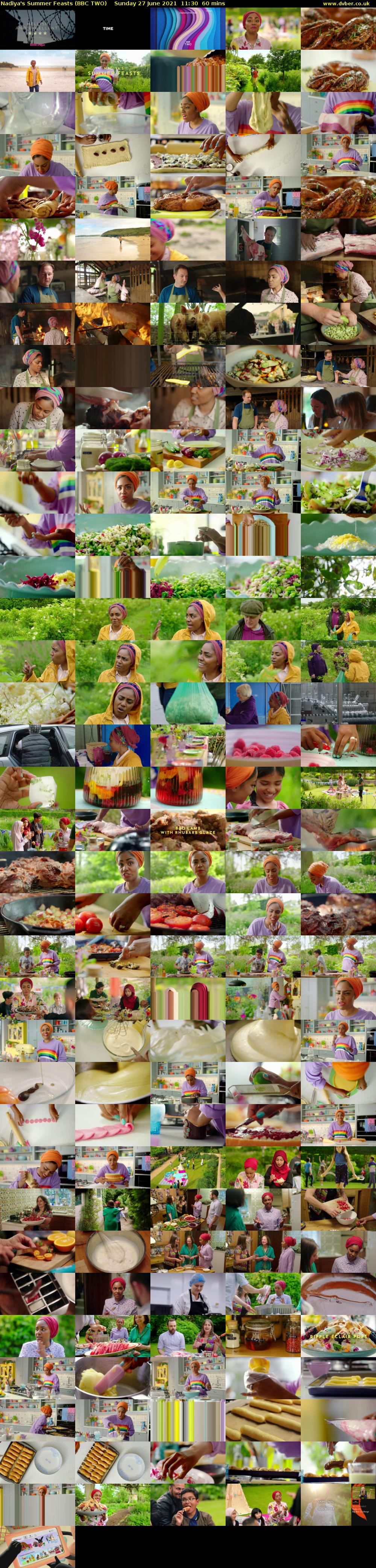 Nadiya's Summer Feasts (BBC TWO) Sunday 27 June 2021 11:30 - 12:30