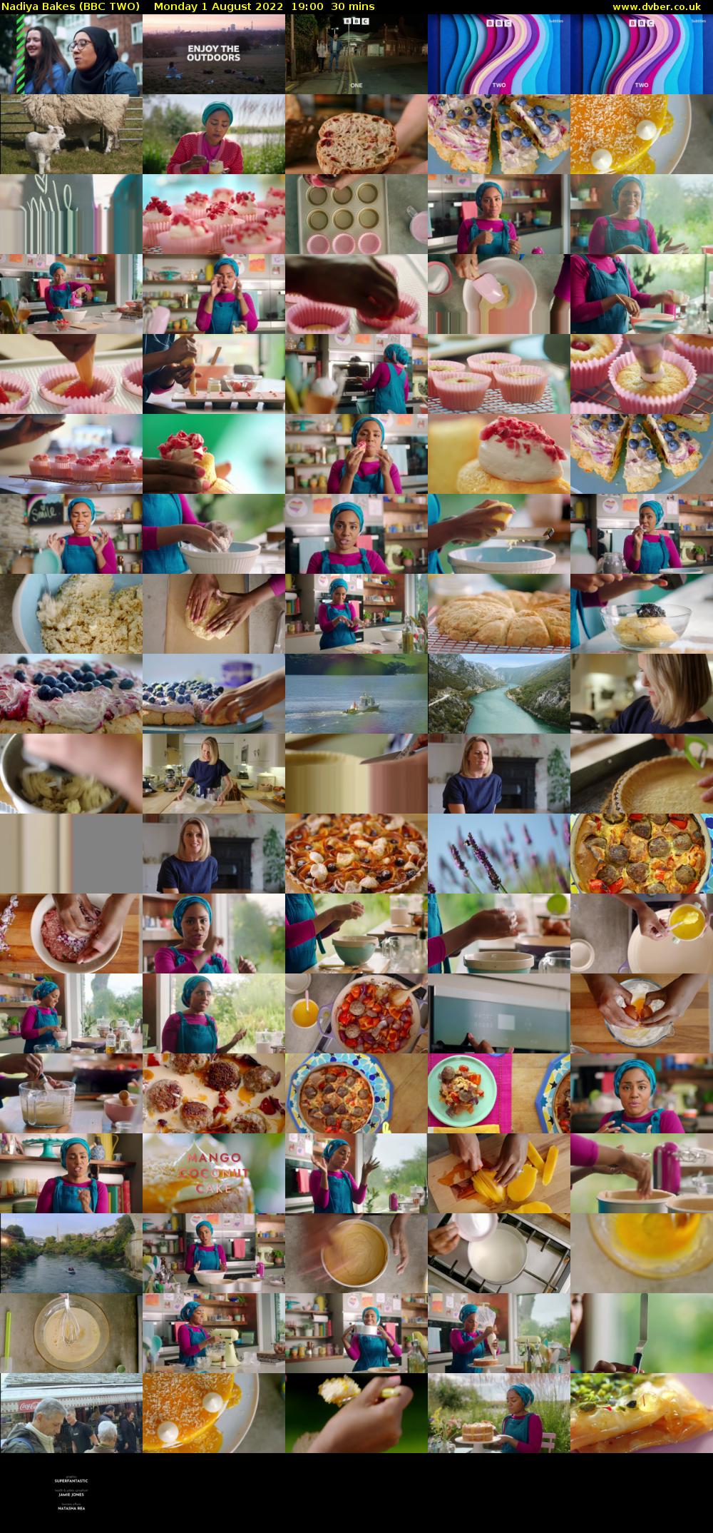 Nadiya Bakes (BBC TWO) Monday 1 August 2022 19:00 - 19:30